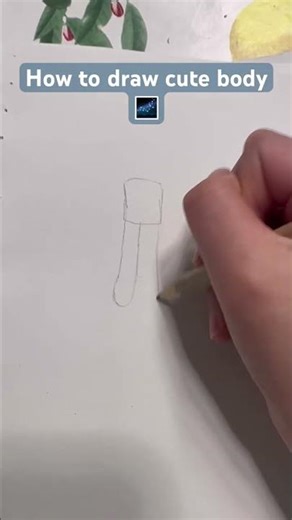 How to draw cute body? #draw #body #tutorial