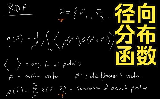 【专题】径向分布函数 by Michael Hoepfner 2017 Radial Distribution Function