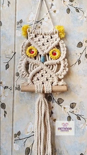 DIY Macrame Owl Hanging | Boho Wall Decor | Easy Handmade Craft