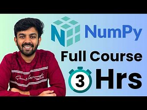 NumPy Full course in 3 Hours | Python for AI DS - part 1 | code io - Tamil