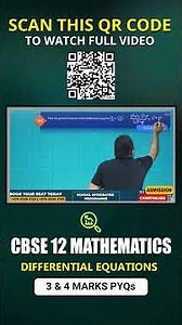 Master Differential Equations 3 & 4 Marks: CBSE 12 Mathematics PYQs That Boost Your Exam Confidence!