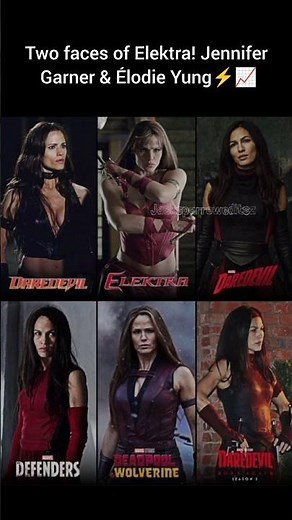 Elektra has built an incredible live-action legacy.#elektra#jennifergarner#elodieyung#marvel#legacy