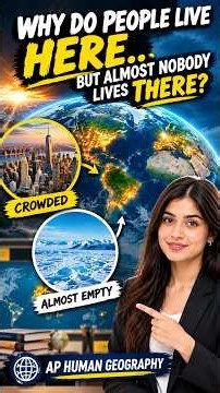 Why Do People Live HERE But Almost Nobody Lives THERE? AP Human Geography #shorts #viral #geography