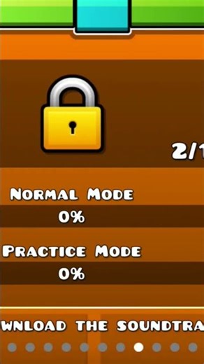 I beat all levels in geometry dash lite practice mode!!