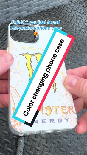 Color changing phone case #phonecase #phoneaccessories #blackfriday #coolgadget #tiktokmademebuyit