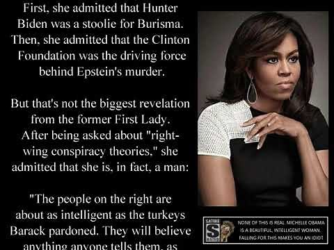 Michelle Obama Slips Up and Admits She's a Man
