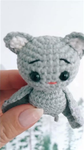 Bat Amigurumi Keychain Crochet Pattern (PDF), Beginner Friendly, Mini Plush DIY