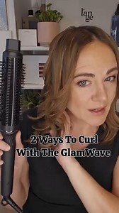 🎉Two ways to use the GlamWave from l'ange! https://t.langehair.com/SHMwp ad GlamWave Infrared Thermal Ionic Brush | A Thrifty Mom
