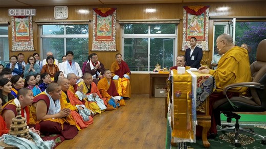 38K views · 4.2K reactions | On 20 June 2025, His Holiness the 14th Dalai Lama granted an audience and gave teachings to 148 Mongolians, led by Tong-khor Manju Shri Hu Thog-thus (སྟོང་འཁོར་མཉྫུ་ཤྲཱི་ཧུ་ཐོག་ཐུས་), at his residence in Dharamshala, HP, India. Video Courtesy: Office of His Holiness the Dalai Lama | Tibet.Net | Facebook
