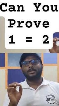 🤯 Can You Prove 1 = 2? The Famous Mathematical Fallacy Exposed! 🧐 - #Indeterminate #calculus