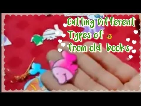 Cutting Fish Shapes from Old Books 🐠✂️ | Easy Paper Craft Idea