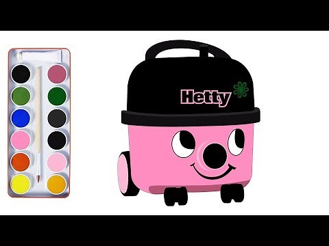 ✨ Step-by-Step HOW TO DRAW & COLOR HETTY THE HOOVER! 🎨💖 Fun EASY Drawing Tutorial for Kids! 🧹