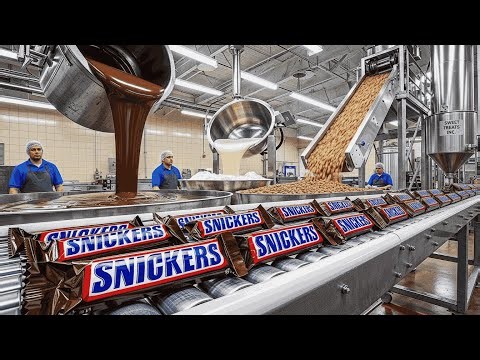 How Snickers Bars Are Made | Inside the Factory Process | 12-Minute Full Documentary
