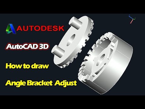 How to draw angle bracket adjust, Autodesk, 3D Modeling, AutoCAD 3D, Sketches Part #2
