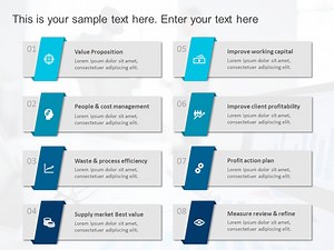 Animated Key Strategic Initiatives List PowerPoint Template