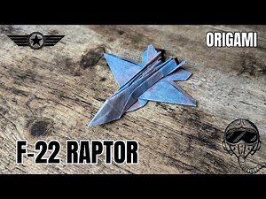 How to Make an Origami F-22 Raptor 🛩️ | Easy Paper Jet Tutorial