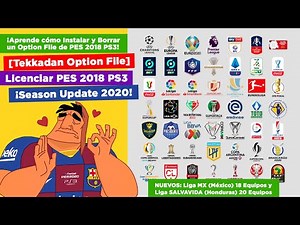 ❤️😍 SÚPER FÁCIL Instalar y Borrar un OPTION FILE 🔔 PES 2018 ⚽️ PS3 🎮 [LICENCIAR PES 2020] 👌✅