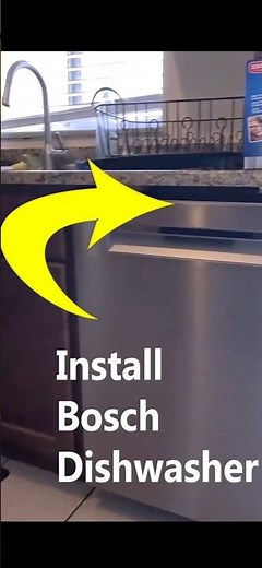 Install Bosch 800 Series Dishwasher #dishwasher #dishwashing #dishwasherrepair #appliances
