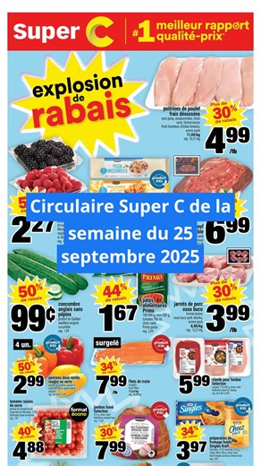 Circulaire Super C de la semaine du 25 septembre 2025 | Circulaires Club