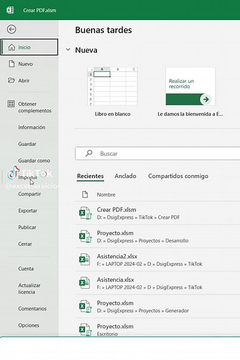 Crear PDF a partir de Excel con Macros