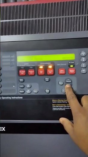 How to Operate Simplex 4100es Addressable Fire Alarm Control Panel.. #shorts #firealarm