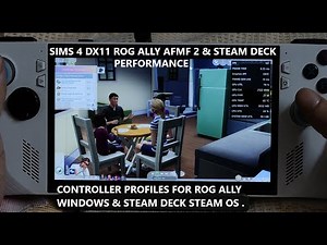 The Sims 4 DX11 Performance + Controller Setup | Steam Deck Steam OS & Rog Ally with AFMF 2 Windows