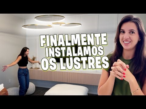 Finalmente instalamos os lustres na nossa casa nova! Ficou lindo demais!