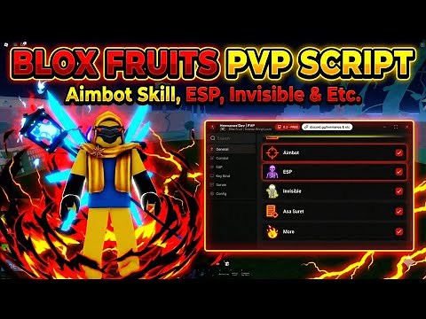 Blox Fruits FREE PvP Script – Aimbot, Skill, ESP, Invisible 👻#bloxfruits #robloxscript