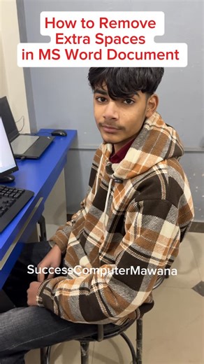 Mehboob Rajput on Instagram: "How to remove Space in Word document. . . . #instagram #viral #successcomputermawana #mawana #instagood #word #reel"