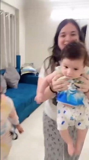 Baby is fresh and pooped 🥹 #babyshorts #ytshort #comedy #funnyshorts #diaper #babyboy #poop #shorts