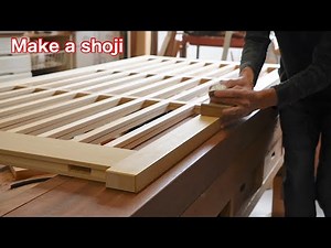 【make a shoji】 Joinery work