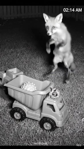 Fox vs. Squeaky Toy: The Jump of the Century! 🦊🎾