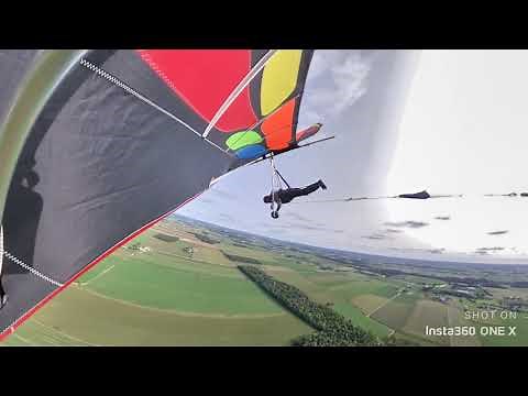Step Towing a hang glider