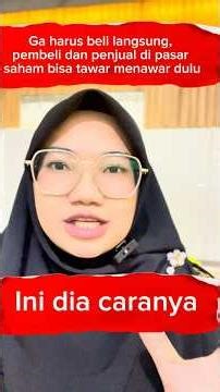 Tutorial beli jual saham (Trader yang menentukan harganya) pakai limit order #sahamsyariah #saham