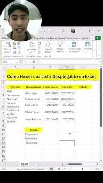 Como HACER una Lista Desplegable en Excel [Faci]