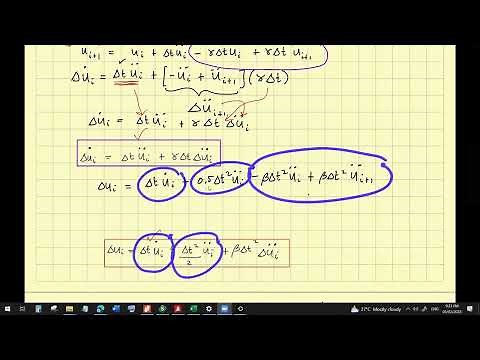 Newmark Beta Method Formulas Derivation