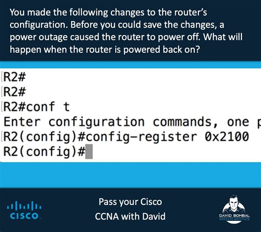 David Bombal | Pass your Cisco CCNA with David #CCNA #Devnet #Cisco #CCNP | Instagram