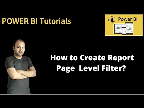 How to Create Power BI Report Page Level Filter to Filter All the Visualizations on Single Page
