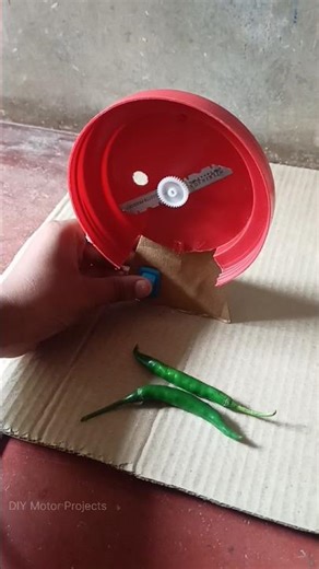 Homemade Chili Chopper Machine 🌶️⚡ | DIY Motor Project