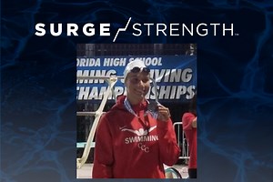 Strength for college swimming, built by SURGE Strength
