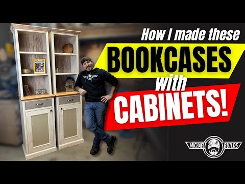 How to make Bookcases with Cabinets!