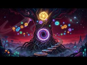 The Tree That Connects Universes 🌳✨ 11 Minutes of Cosmic Portal Energy 4K Psychedelic Visual Journey