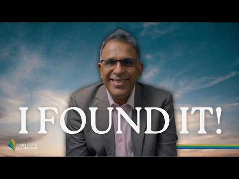 Purpose is discovered when we attempt to live purposefully