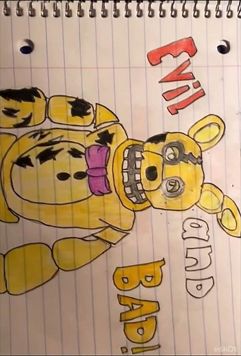 Aaron Fraser Nash-Springtrap sings a song parody-lyrics comic🐻 #fnaf #shorts #fnafmovie #art