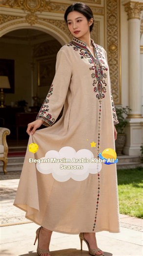 Elegant Muslim Women's Traditional Arabic Robe with Delicate Cord Embroidery, All Seasons Wear, Loose-Fitting Ethnic Pattern, Stylish and Comfortable, Arabic Clothing, Islamic Clothing, Modest Clothes, Muslim Outfits, Jilbab #ethnicwear #womensclothingset #versatileabaya #shirinmodestwear #eidoutfit2025 #menskameezshalwar #asianpartywear #hijabibridal #weddingabaya #eidclothesuk