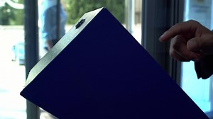 Closeup of hand using ATM touchscreen - Free Stock Video