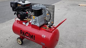 2.8K views | New 420cc Loncin 14hp compressors in stock. 38CFM 200 Litre 2 year warranty €1450 inc VAT 100Litre alsco available. 200cc 18cfm €699 | Irish Garage Equipment | Facebook