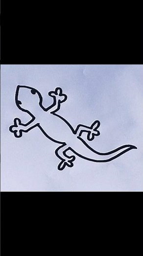 Lizard drawing easy step by step #drawing