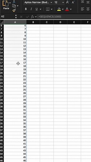 Đánh số thứ tự nhanh nhất trong Excel #excel