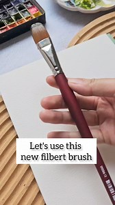 193K views · 3K reactions | Leaf Idea Using Filbert Brush  | Joly Poa Watercolorist | Facebook